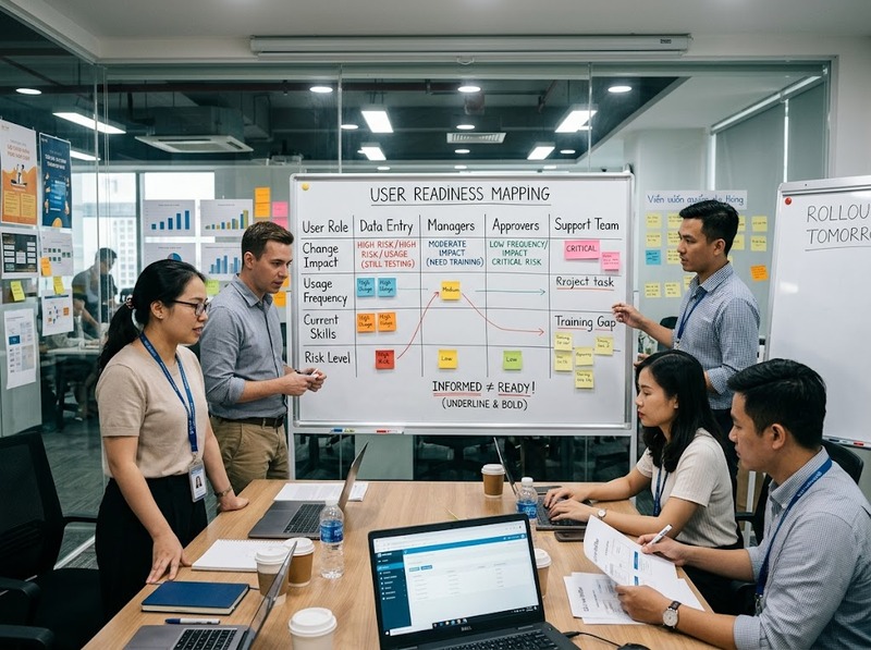 Chuẩn bị người dùng triển khai công nghệ bằng truyền thông, đào tạo và hỗ trợ